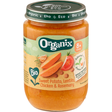 Organix Biologisch Maaltijdpotje Aardappel, Linzen, Kip & Rozemarijn 190 g