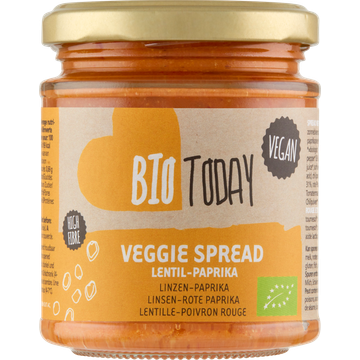 BioToday Veggie Spread Linzen-Paprika 160 g