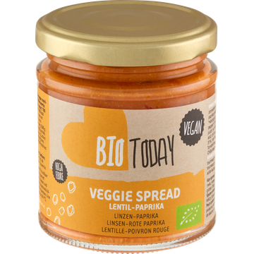 BioToday Veggie Spread Linzen-Paprika 160 g