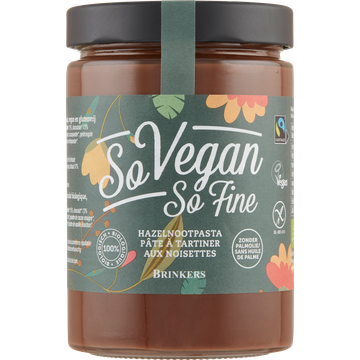 Brinkers So Vegan So Fine Hazelnootpasta 600 g