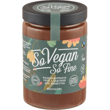 Brinkers So Vegan So Fine Hazelnootpasta 600 g