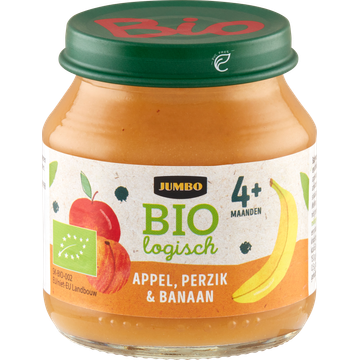 Jumbo Biologisch Appel, Perzik & Banaan 4+ Maanden 125 g