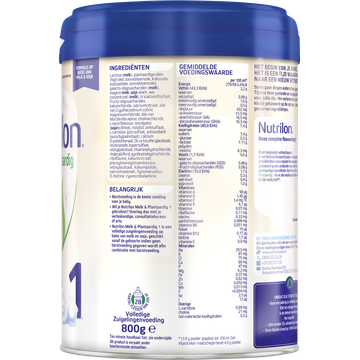 Nutrilon Melk & Plantaardig 1 Volledige Zuigelingenvoeding 0-6 Maanden 800 g