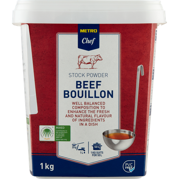 Metro Chef Stock Powder Beef Bouillon 1 KG