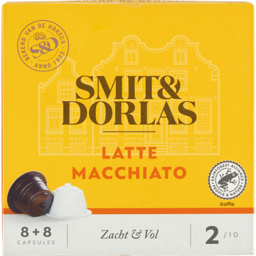 Smit & Dorlas Latte Macchiato Koffiecups 16 Stuks