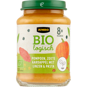 Jumbo Biologisch Pompoen, Zoete Aardappel Met Linzen & Pasta 8+ Maanden 190 g