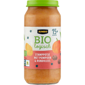Jumbo Biologisch Stamppotje met Pompoen & Rundvlees 15+ Maanden 250 g