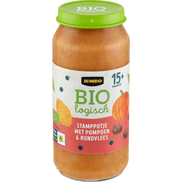 Jumbo Biologisch Stamppotje met Pompoen & Rundvlees 15+ Maanden 250 g