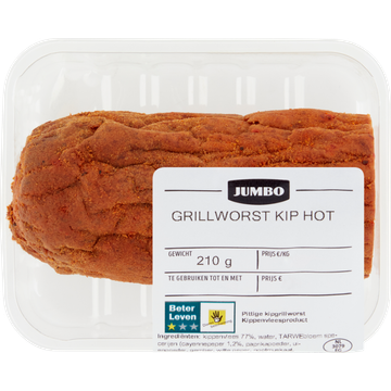 Jumbo Grillworst Kip Hot ca. 225 g