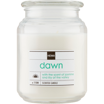 HEMA Geurkaars Dawn in Glazen Pot