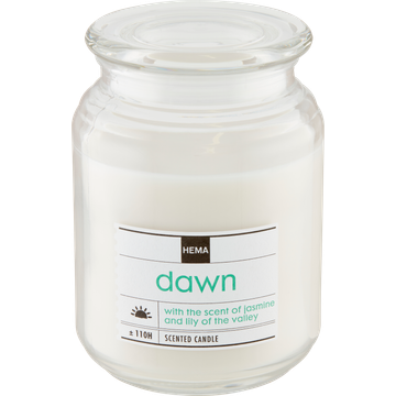 HEMA Geurkaars Dawn in Glazen Pot