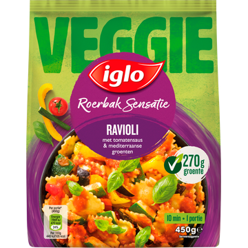 Iglo Roerbak Sensatie VEGGIE Ravioli 450 g