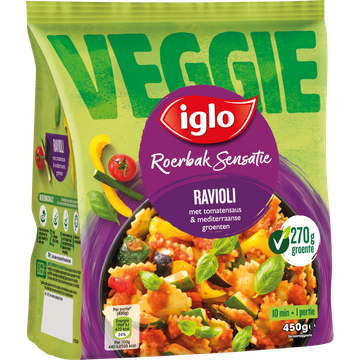 Iglo Roerbak Sensatie VEGGIE Ravioli 450 g
