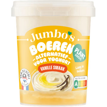 Jumbo's Boeren Alternatief voor Yoghurt Vanille Smaak 400 g