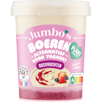 Jumbo's Boeren Alternatief voor Yoghurt Bosvruchten 400 g