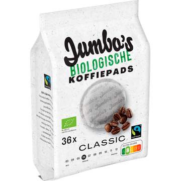 Jumbo's Biologische Koffiepads Classic 36 Stuks