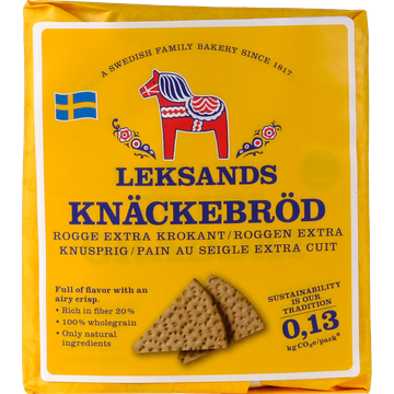 Leksands Knäckebröd Rogge Extra Krokant 200g