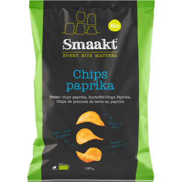 Smaakt Bio Potato Chips Paprika 125 g