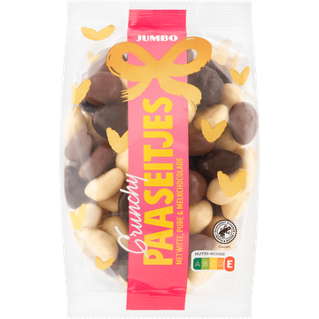 Jumbo Crunchy Paaseitjes met Witte, Pure & Melkchocolade 200 g