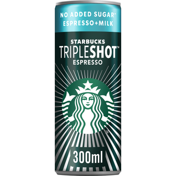 Starbucks Tripleshot Espresso no added sugar ijskoffie 300 ml