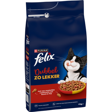Felix Dubbel Zo Lekker met Kip, Rund en Rode Biet Kattenvoer 4kg