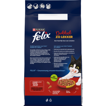 Felix Dubbel Zo Lekker met Kip, Rund en Rode Biet Kattenvoer 4kg
