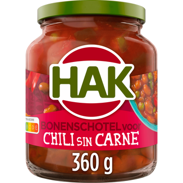 Hak Bonenschotel voor Chili sin Carne 360 g