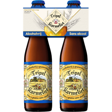 Tripel Karmeliet Alcoholvrij Bier Fles 4 x 330ML