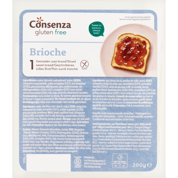 Consenza Glutenvrije Brioche zoet 200g