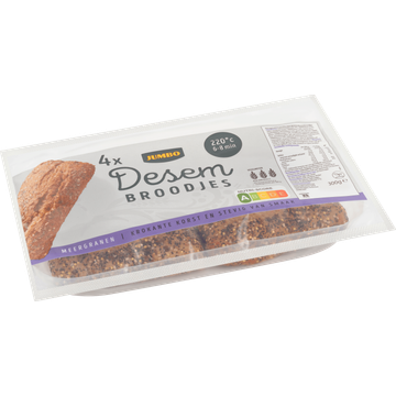 Jumbo - Desem Broodjes Meergranen - 4 Stuks