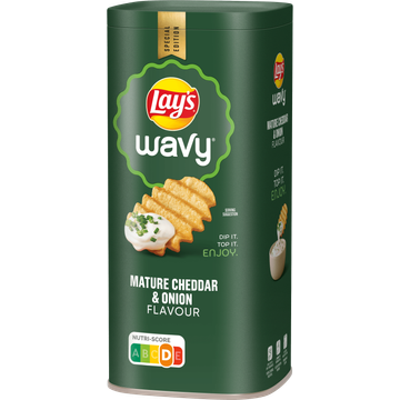 Lay's Wavy Mature Cheddar & Onion Chips Snackbox 115 g