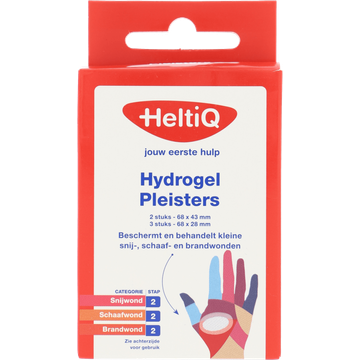 HeltiQ Brandwondenpleister, 5 stuks