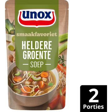 Unox Smaakfavoriet Soep in Zak Heldere Groente 570 ml