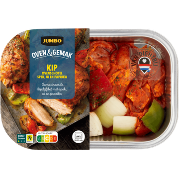 Jumbo Oven & Gemak Kip Ovenschotel Spek, Ui en Paprika 500 g