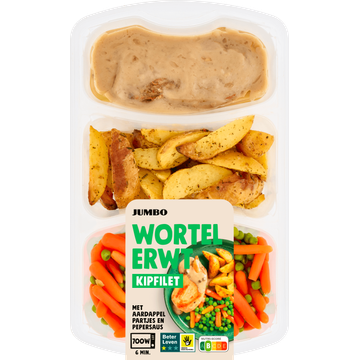 Jumbo Wortel Erwt met Kipfilet 500 g