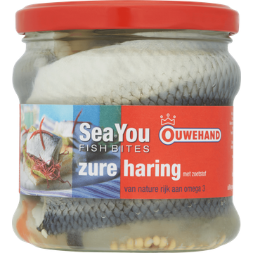 Ouwehand Sea You Fish Bites Zure Haring met Zoetstof 355 g