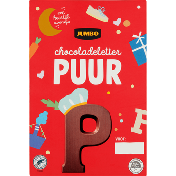 Jumbo Chocoladeletter Puur P 160 g