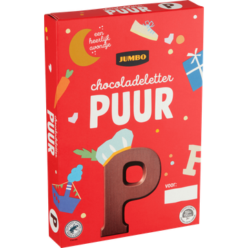 Jumbo Chocoladeletter Puur P 160 g