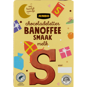 Jumbo Chocoladeletter Banoffee Smaak Melk S 75 g