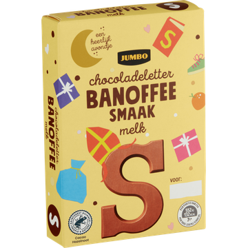 Jumbo Chocoladeletter Banoffee Smaak Melk S 75 g