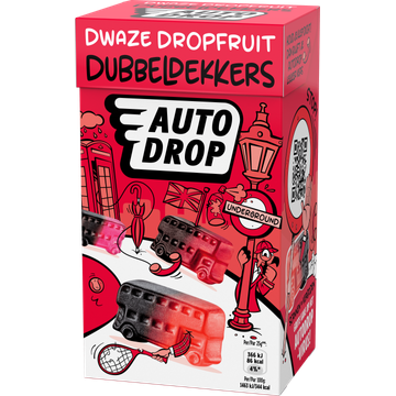Autodrop Dwaze Dropfruit Dubbeldekkers 280 g