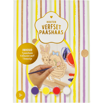 Jumbo Houten Verfset Paashaas