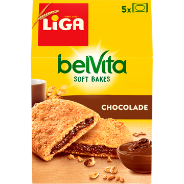 LiGA BelVita Soft Bakes Koekjes Choco-Hazelnoot 5 Stuks 250g