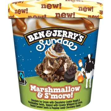 Ben & Jerry's IJs Sundae Marshmallow & S'more! 427ml