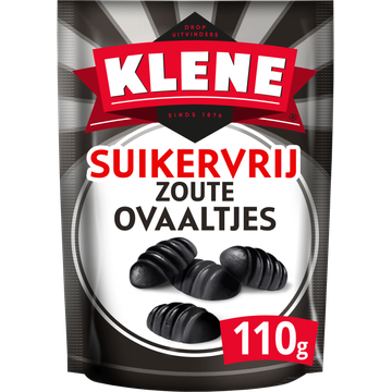 Klene Drop Zoute Ovaaltjes Suikervrij 110g