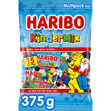 Haribo Kindermix Uitdeelzakjes 375 g