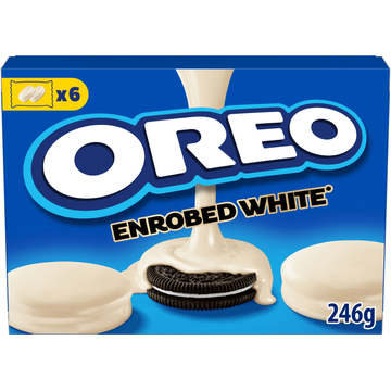 Oreo Enrobed Koekjes met witte chocoladesmaak 246g