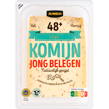 Jumbo Komijn Kaas Jong Belegen 48+ Stuk 450 g
