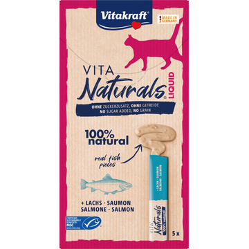 Vitakraft Vita Naturals Liquid Salmon 5 x 15 g