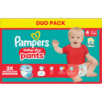 Pampers Baby-Dry Pants Luierbroekjes Maat 4, 84 Luierbroekjes
